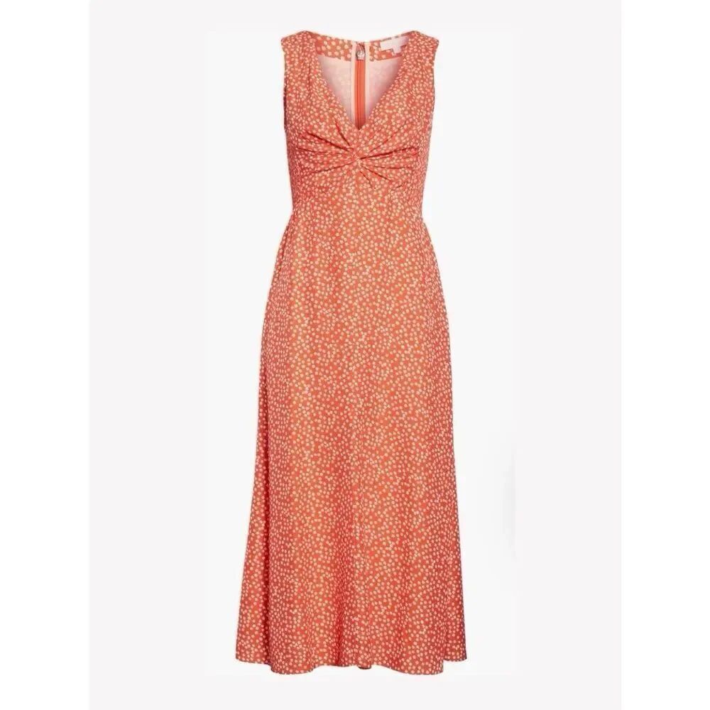 NEW Rebecca Taylor Women’s 8 Malia Red White Dainty Floral Dress